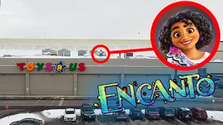 DRONE CATCHES ENCANTO FAMILY AT TOYS R US! (LUISA TRIED TO BREAK THE DRONE)
