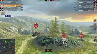 WoT Blitz Gravity Mode - RU251 meeting enemies mid air