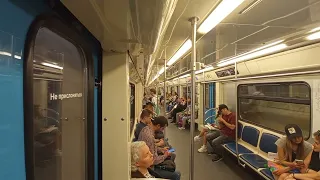 Калининская линия. Поездка на поезде Ока от Третьяковской до Новокосино.