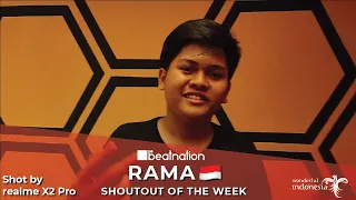Rama 🇮🇩 | Shoutout of The Week | #WBXC2019 | Beatnation | Shot on realme X2 Pro