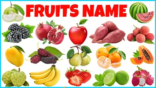 Fruits Name in Hindi and English | fruits name | फलों के नाम | 20 fruits | Wonder Kids Gyan