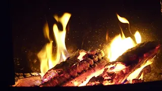 Best Fireplace HD 1080p video  Relaxing fireplace sound  Fireplace Burning Full HD 60p #02