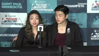 Free Dance Press Conference 2016 US Nationals Shibutani/Shibutani, Chock/Bates, Hubbell/Donohue