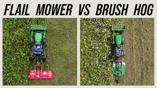 DOUBLE THE PRICE, IS IT WORTH IT? FLAIL MOWER VS BRUSH HOG 🚜