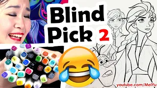 Blind Pick Coloring Disneys Frozen 2 | Mei Yu Art | Artist Coloring in Coloring Book