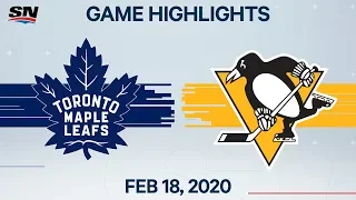 NHL Highlights | Maple Leafs vs Penguins – Feb. 18, 2020