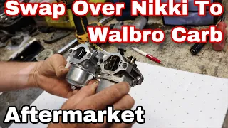 AFTERMARKET CRAP! Swap Over A Nikki Carb To A Walbro Aftermarket Carb On A Briggs Engine