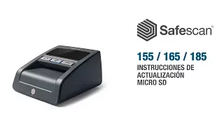 Safescan 155 / 165 / 185 instrucciones de actualización MicroSD