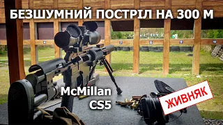 Безшумний постріл на 300 м з McMillan CS5