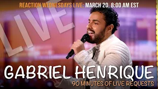 Reaction Wednesdays #009: Vocal Coach & Songwriter React to Gabriel Henrique - Live requests!!