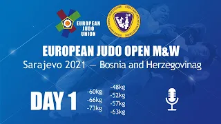 DAY 1 - Commentated - European Judo Open Sarajevo 2021 - Bosnia & Herzegovina