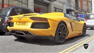 Supercars in London (Part 33) - Aventadors, LOUD AMG GT S, SLR McLaren Roadster & More!!