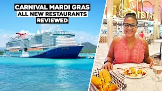 Carnival Mardi Gras Food & Dining Review | All New Restaurants With Menus