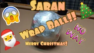 The Christmas Saran Wrap Ball Game! *This Gets Crazy*