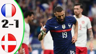 France vs Denmark 1-2 All Goals & Highlіghtѕ - 2022