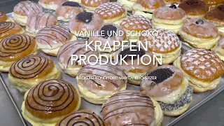 So produzieren wir unsere Vanille- und Schokokrapfen