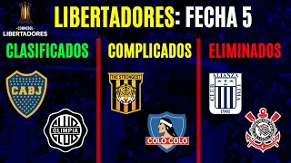 LIBERTADORES fecha 5: las PROBABILIDADES para Octavos de Final y Sudamericana