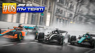 F1 2022 - MY TEAM - GP DO AZERBAIJÃO 50% - A CHUVA LAVOU MINHA DIGNIDADE! - EP 008