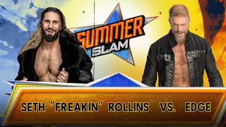 WWE 2K23 (PS5) - Seth Freakin Rollins vs Edge - Summerslam