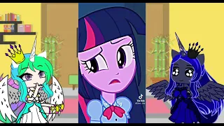 Past Luna and Celestia react to future TwilightSparkle | 🌑🌙☀️⛅️