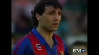 Real Madrid - Barcelona / Liga 1990-1991 (Butragueño, Laudrup, Stoichkov, Hierro, Hagi, Michel)