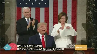 Brian Holmes answers viewer question about Pelosi tearing up Trump's State of the Union speech