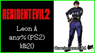 Resident Evil 2 (PS1) Speedrun - Leon A - 1:11:20 (PS2 SCPH-90000) [Commentated]
