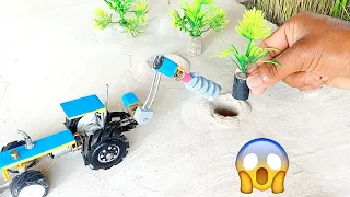 diy tractor tree planting machine | mini science project top mini gear @minifarmer632