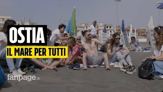 Concessioni balneari ad Ostia, occupano la spiaggia con ombrelloni e asciugamani per un mare libero