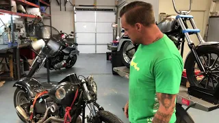 Stuntail part 1 twin cam softail stunt bike build