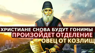 ХРИСТИАНЕ БУДУТ СНОВА ГОНИМЫ.Произойдет отделение овец Христовых от козлищ! ПАИСИЙ СВЯТОГОРЕЦ