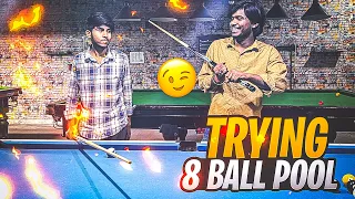 Trying first time 8 ball pool in real life || Vlogging with kotlawasi