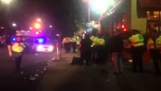 Shooting along Mardi Gras parade route