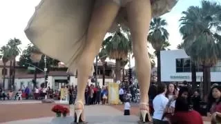 The "Forever Marilyn Monroe" Statue When it was in Palm Springs, CA (2014)