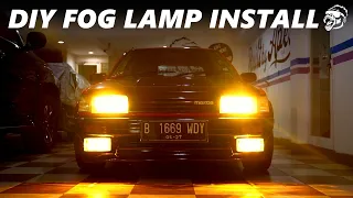 1985 MAZDA 323 BF: STEP BY STEP FOG LAMP INSTALLATION GUIDE| DIY TUTORIAL 80's Car Ep. 12 #mazda#323