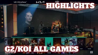 G2 vs KOI - All Games Highlights (Bo5) | Round 1 LEC Winter 2023 Playoffs | G2 Esports vs KOI