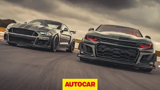 Ford Mustang CS850GT vs Chevrolet Camaro ZL1 - modified American muscle cars compared