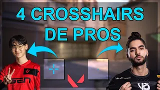 LES 4 MEILLEURS CROSSHAIRS DE PROS VALORANT - TenZ , Scream ...