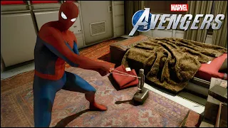 Spider-Man Lifting Thor's Hammer Mjolnir - Marvel's Avengers #22
