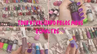 Tour atualizado pelos meus esmaltes💅🏻mais de 100 😱