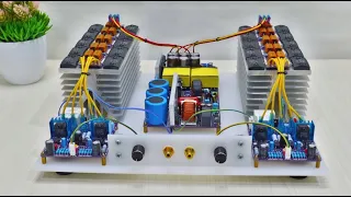 DIY 1000 + 1000 Watts Powerful Amplifier using 2SC3858 & 2SA1494 | 20 Transistors #cbzproject