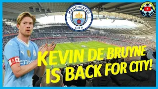 KEVIN DE BRUYNE IS BACK! | AMAZING CROWD RESPONSE AS DE BRUYNE RETURNS TO MAN CITY