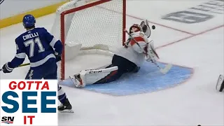 GOTTA SEE IT: Sergei Bobrovsky Makes Sprawling Glove Save To Deny Ondrej Palat