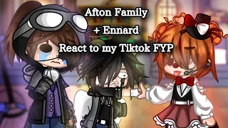 Afton Family +Ennard react to my tiktok FYP [Part 2] ||Mr. Cat||