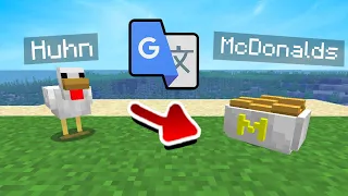 NEUE Minecraft Mobs mit GOOGLE ÜBERSETZER erstellen