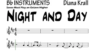 Night and Day Bossa Nova Bb Instruments Sheet Music Backing Track Play Along Partitura