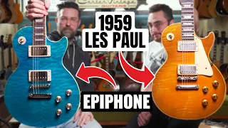 We Compared A REAL 59 Burst To An Epiphone Les Paul