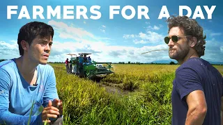 Erwan and Nico Try Rice Farming in Leyte Philippines