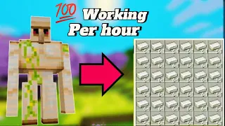 World easiest iron farm in minecraft pocket edition 🎮 🎯 | Must watch |