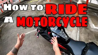 How to ride a Motorcycle | moving off and stopping